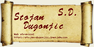 Stojan Dugonjić vizit kartica